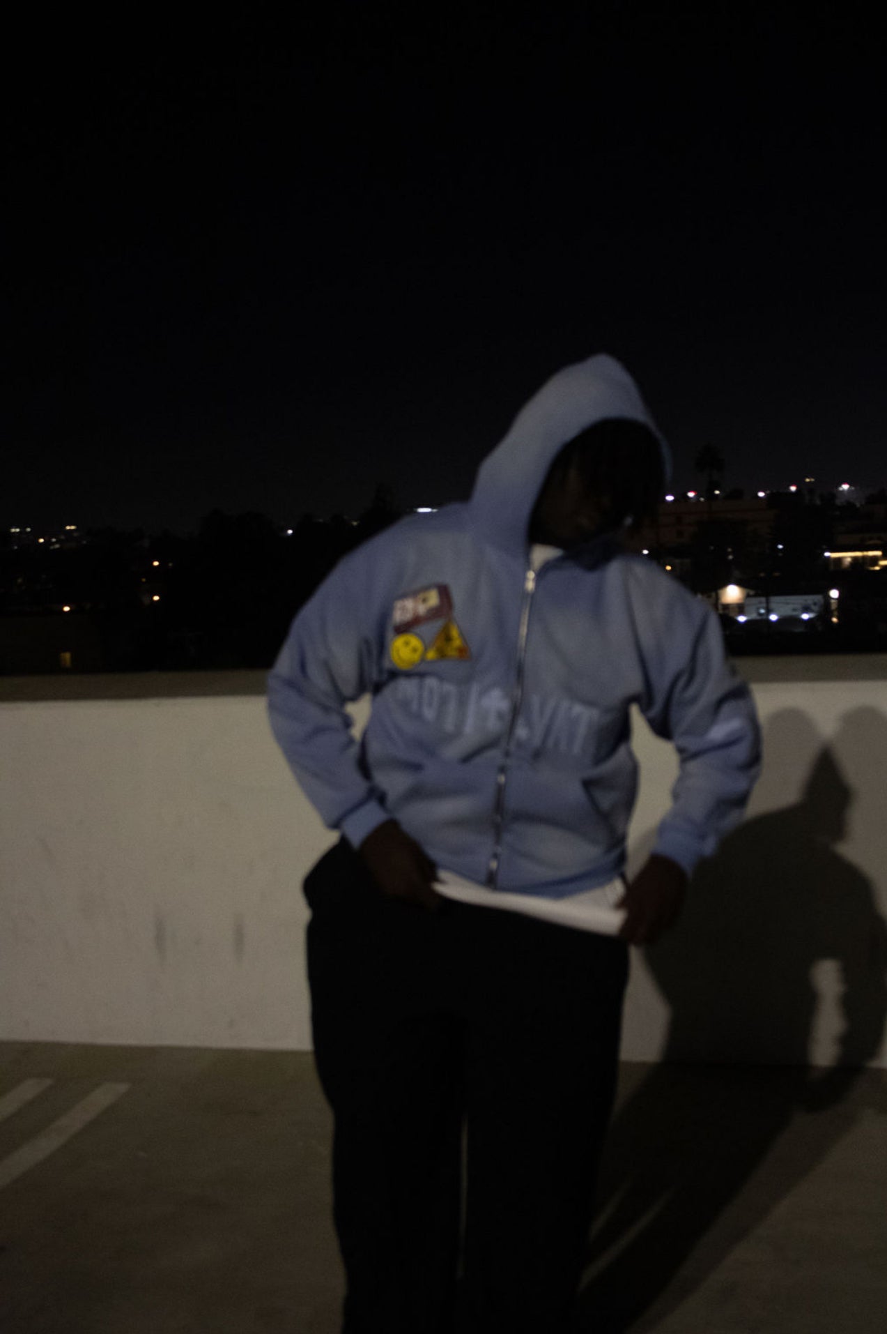 Blue Motivated Hoodie